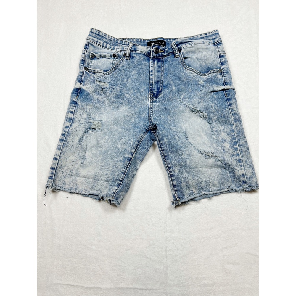 Aeropostale Cut Off Denim Shorts 32 Distressed Acid Washed Retro 90's